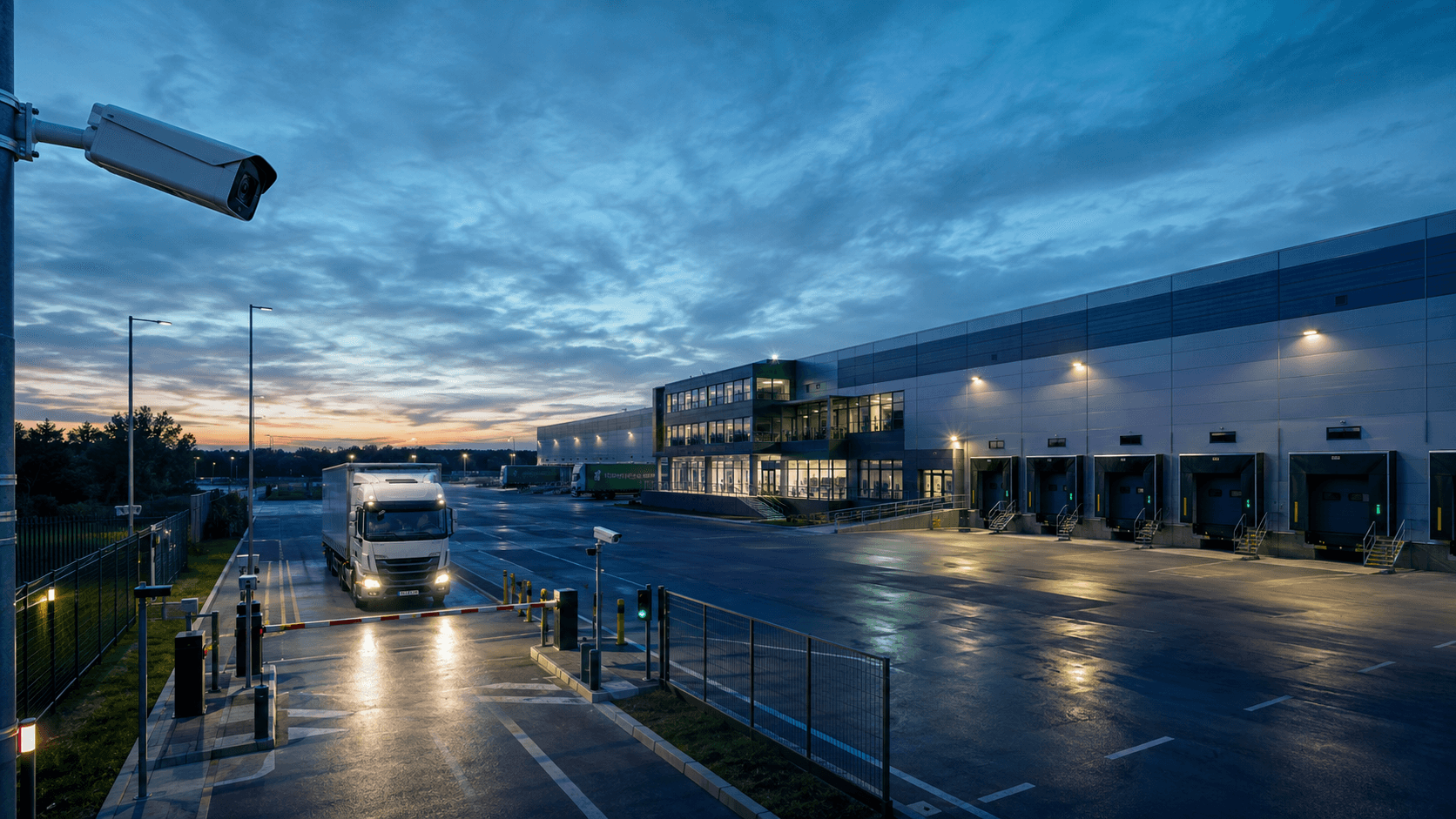 Videosorveglianza AI e controllo accessi per un polo logistico